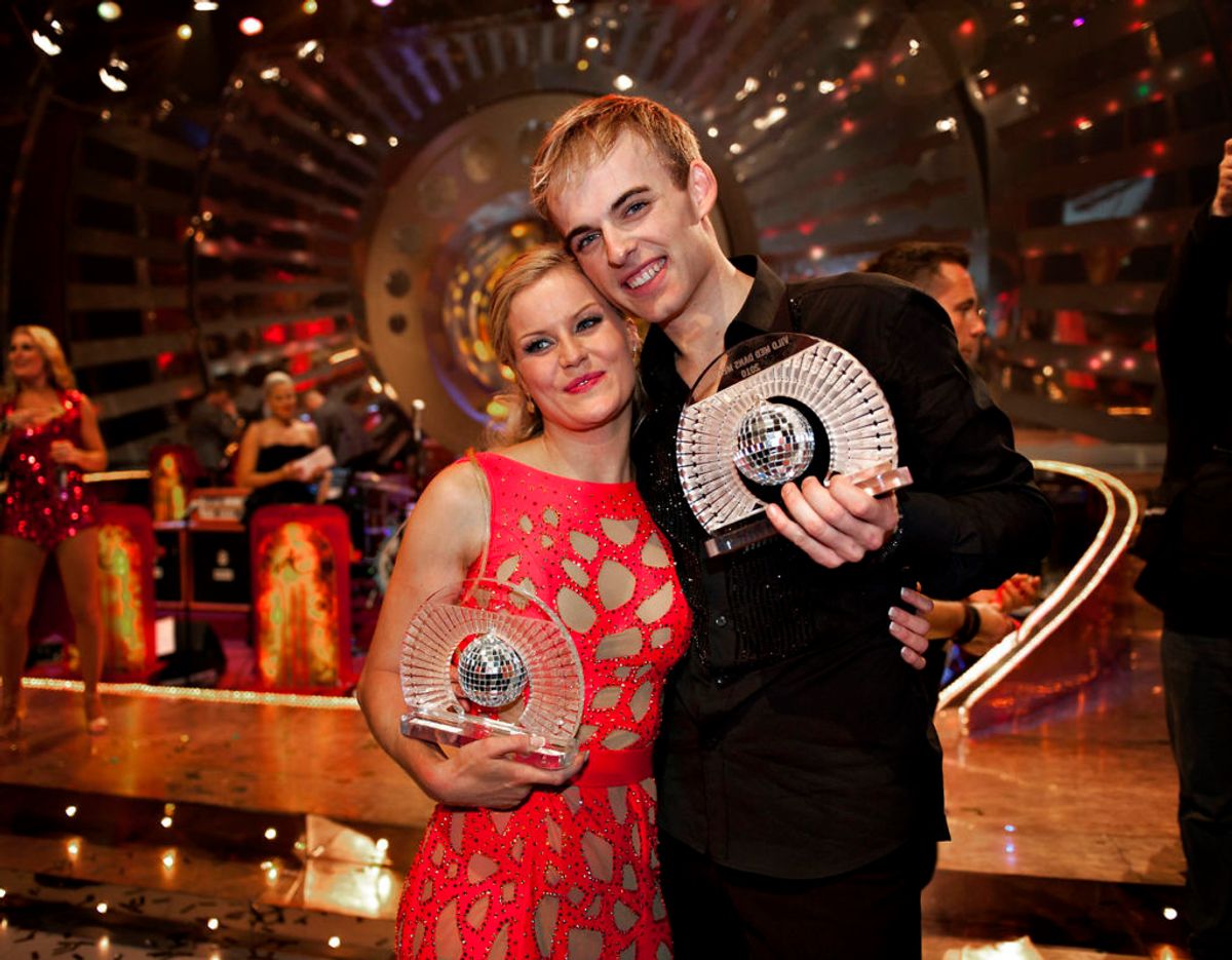 På de 13 år Mads Vad har deltaget i programmet har han vundet to gange. Første gang var med Cecilie Hother i 2010. Foto: Scanpix