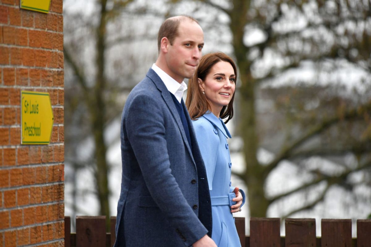 De kommende forældre har haft besøg af prins William og hertuginde Kate. Foto: Jeff J Mitchell/Scanpix.
