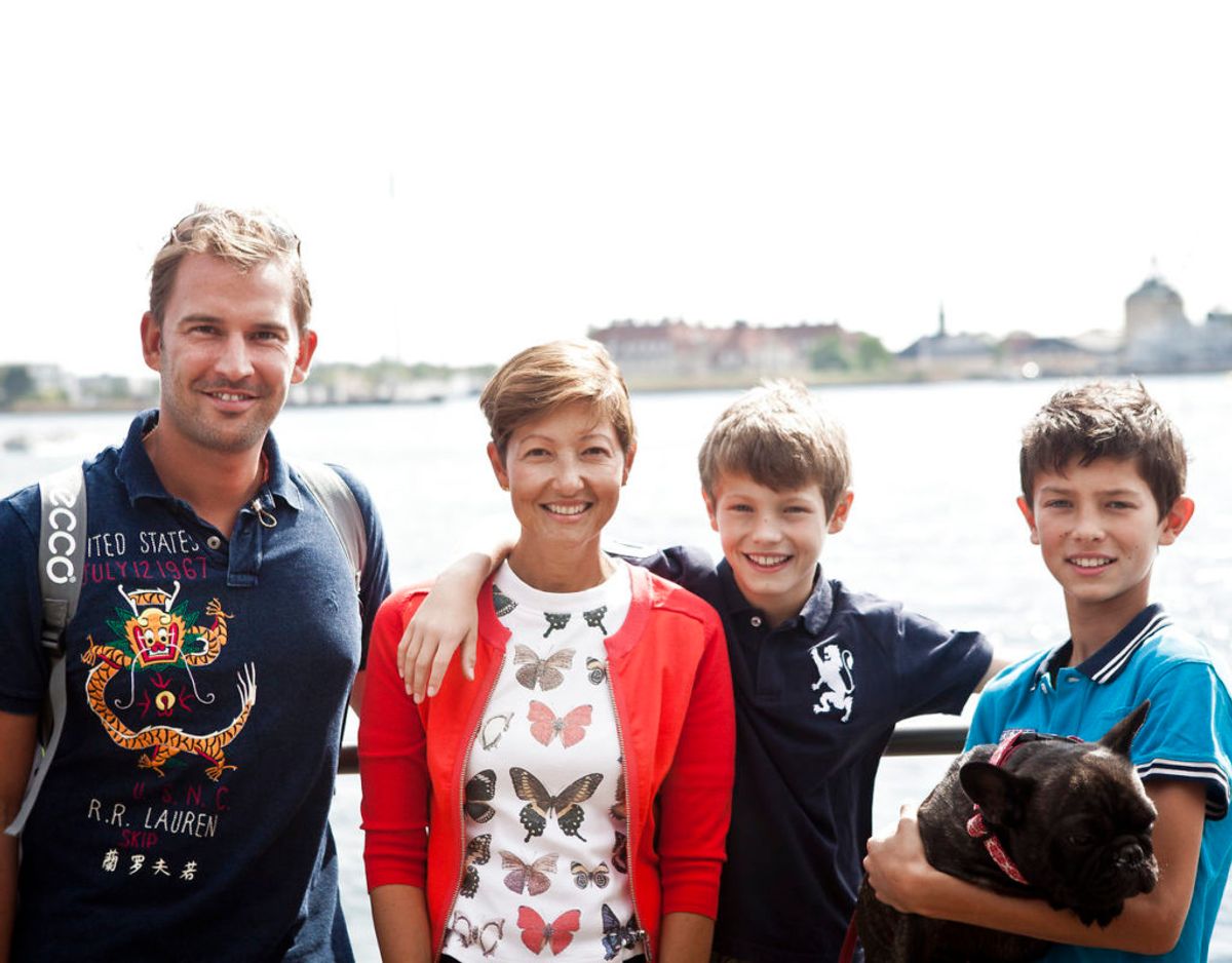 Da der var ECCO Walkathon i 2012, gik Alexandra, Martin og prinserne sammen. Siden blev forholdet mellem mor, sønner og så Martin køligt, skriver Se & Hør. Foto: Scanpix.