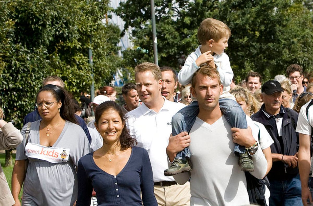 Engang var alting fryd og gammen. KLIK FOR FLERE BILLEDER AF PARRET. (Foto: Scanpix)