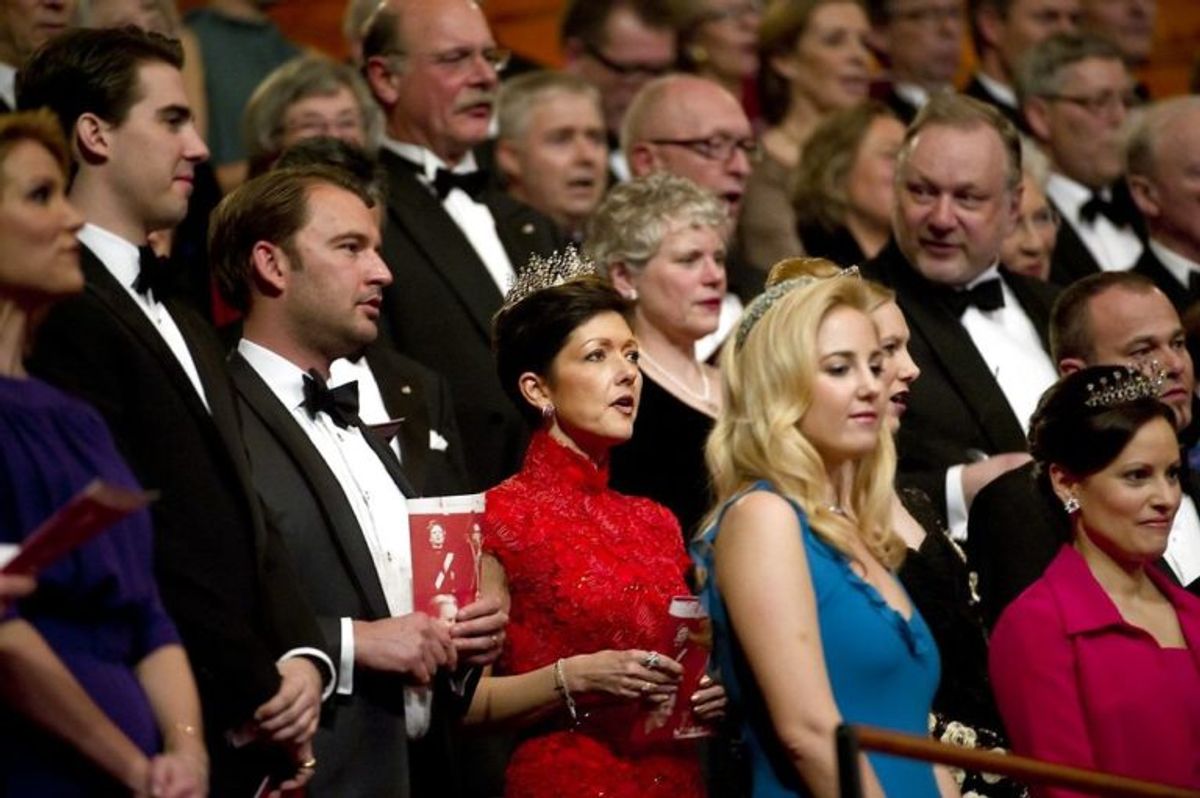 Engang var alting fryd og gammen. KLIK FOR FLERE BILLEDER AF PARRET. (Foto: Scanpix)