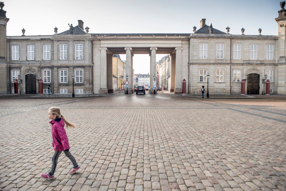 Amalienborg står fuldt til rådighed for kongefamilien.