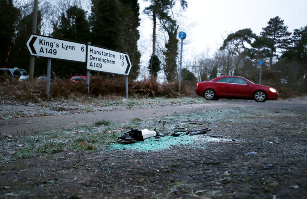 Den 97-årige prins var torsdag 17. januar involveret i en voldsom ulykke nær Sandringham. KLIK for flere billeder. Foto: Scanpix.
