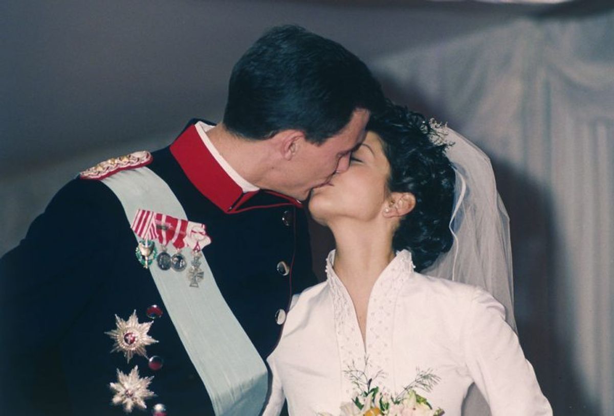 Prins Joachim og nu grevinde Alexandra blev gift den 18. november 1995 i Frederiksborg Slotskirke. Parret blev separeret den 22. september 2004 og skilt den 8. april 2005. Klik videre i galleriet for at se flere royale skilsmisser. Foto: Steen Jacobsen/Scanpix (Arkivfoto)
