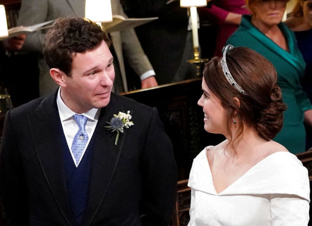 Prinsesse Eugenie og Jack Brooksbank fik et kæmpe bryllup. KLIK FOR FLERE BILLEDER AF DET SMUKKE BRYLLUP. Foto: Scanpix