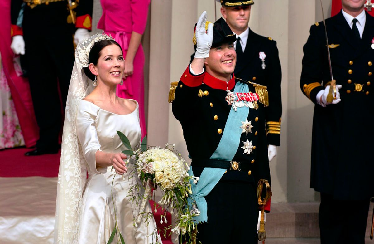 Mange husker formentlig stadig tilbage på brylluppet mellem kronprins Frederik og Mary Donaldson 14. maj 2004. Foto: Scanpix. KLIK VIDERE OG SE EN KAVALKADE AF ROYALE BRYLLUPSBILLEDER.