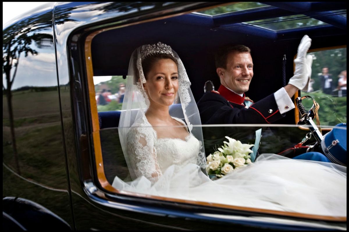 24. maj 2008 blev prins Joachim og prinsesse Marie gift i Møgeltønder Kirke. Foto: Scanpix.