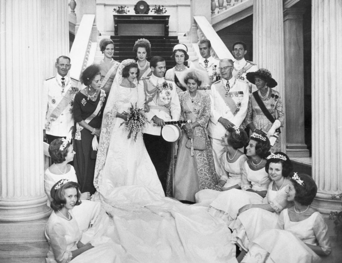 18. september 1964 blev Kong Konstantin og Prinsesse Anne-Marie’ gift Athena. Foto: Scanpix.