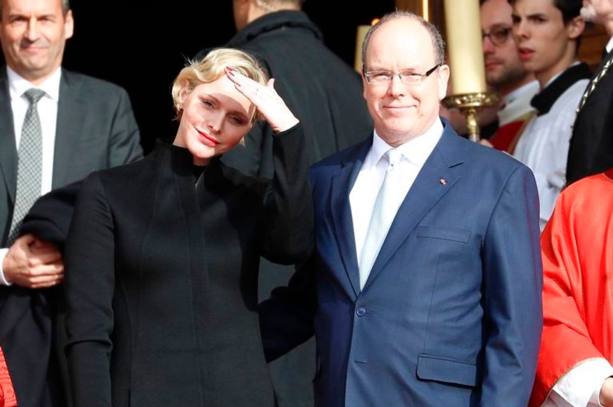 Det er sådan her, at man kender prince Albert II af Monaco og prinsesse Charlene. Men husker I hvem hun var før? Foto: Scanpix