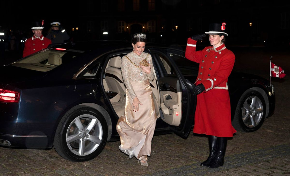 Prins Joachim og prinsesse marie ankommer til Nytårskur og -taffel for regeringen, folketingets formand, repræsentanter for det officielle Danmark og hoffet i Christian VII’s Palæ, Amalienborg i København, tirsdag den 1. januar 2019. (Foto: Keld Navntoft /Ritzau Scanpix 2018)
