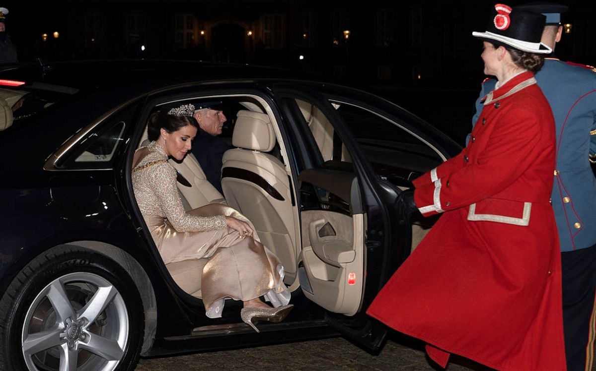 Prins Joachim og prinsesse marie ankommer til Nytårskur og -taffel for regeringen, folketingets formand, repræsentanter for det officielle Danmark og hoffet i Christian VII’s Palæ, Amalienborg i København, tirsdag den 1. januar 2019. (Foto: Keld Navntoft /Ritzau Scanpix 2018)