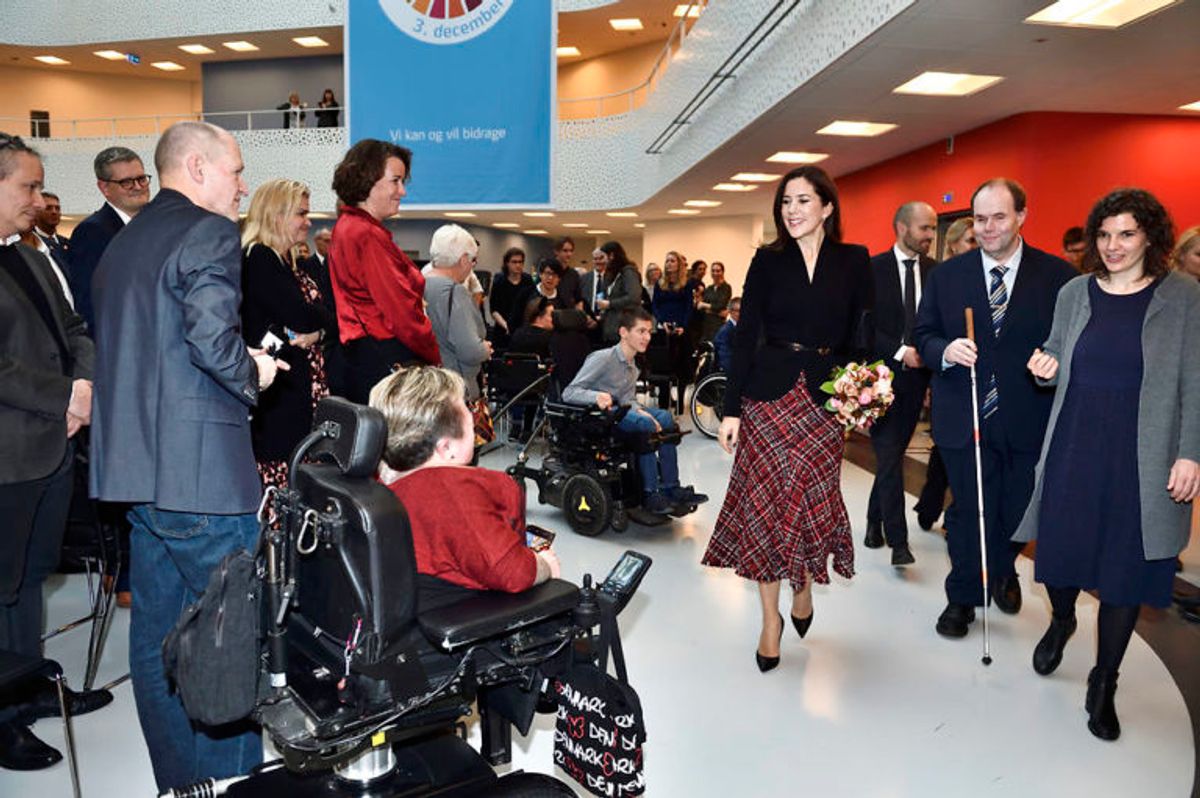 Kronprinsesse Mary markerede FNs handicapdag i Handicaporganisationernes Hus. KLIK FOR FLERE BILLEDER. (Foto: Tariq Mikkel Khan/Ritzau Scanpix)