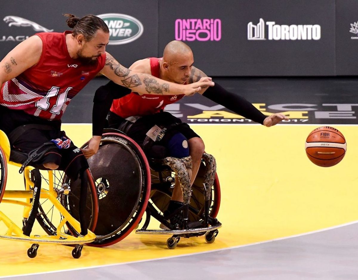 Maurice Manuel i aktion ved Invictus Games 2017. Foto: Scanpix