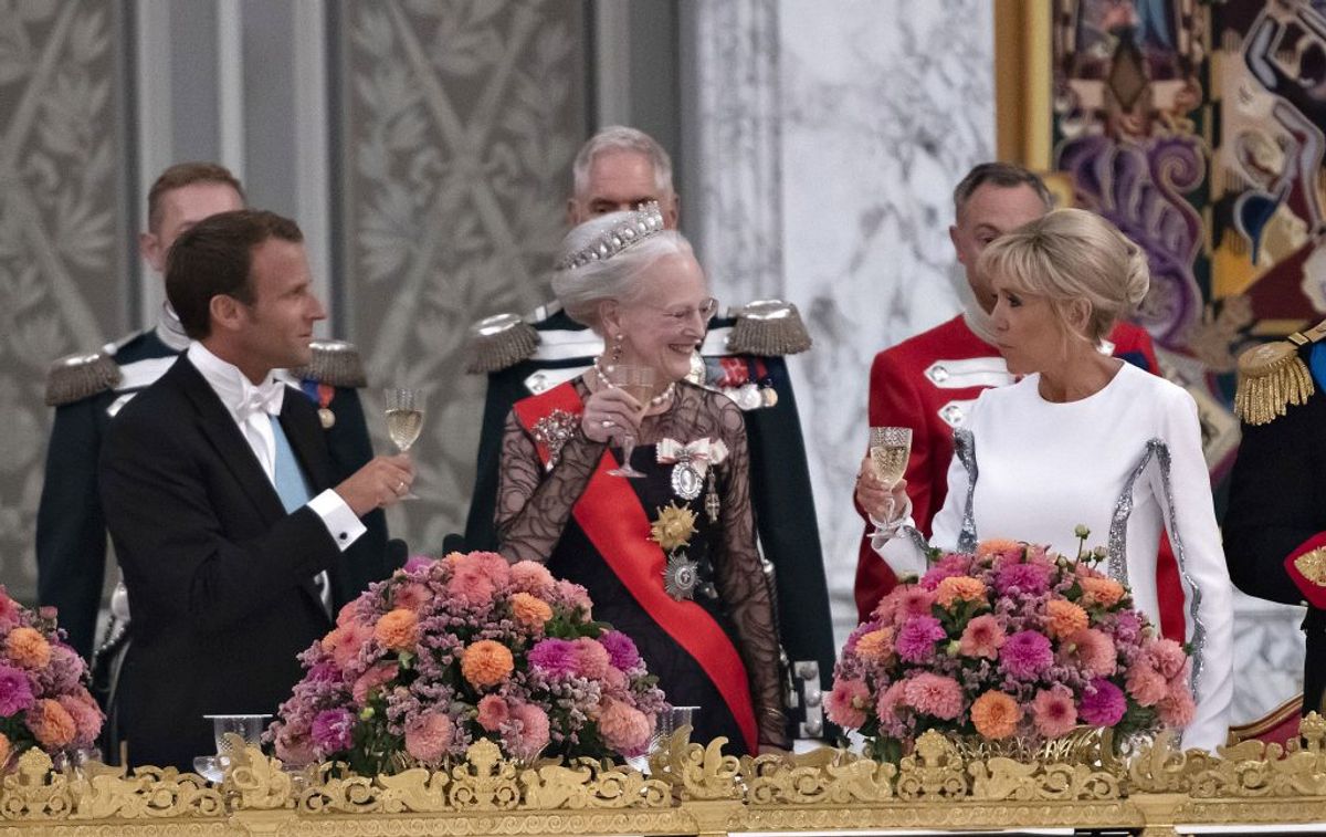 Der blev også anledning til at udbringe en skål. (photo Keld Navntoft / Ritzau Scanpix 2018