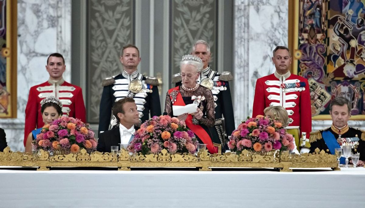 Dronning Margrethes rørende tale ved gallataflet. (foto Keld Navntoft/Ritzau Scanpix 2018