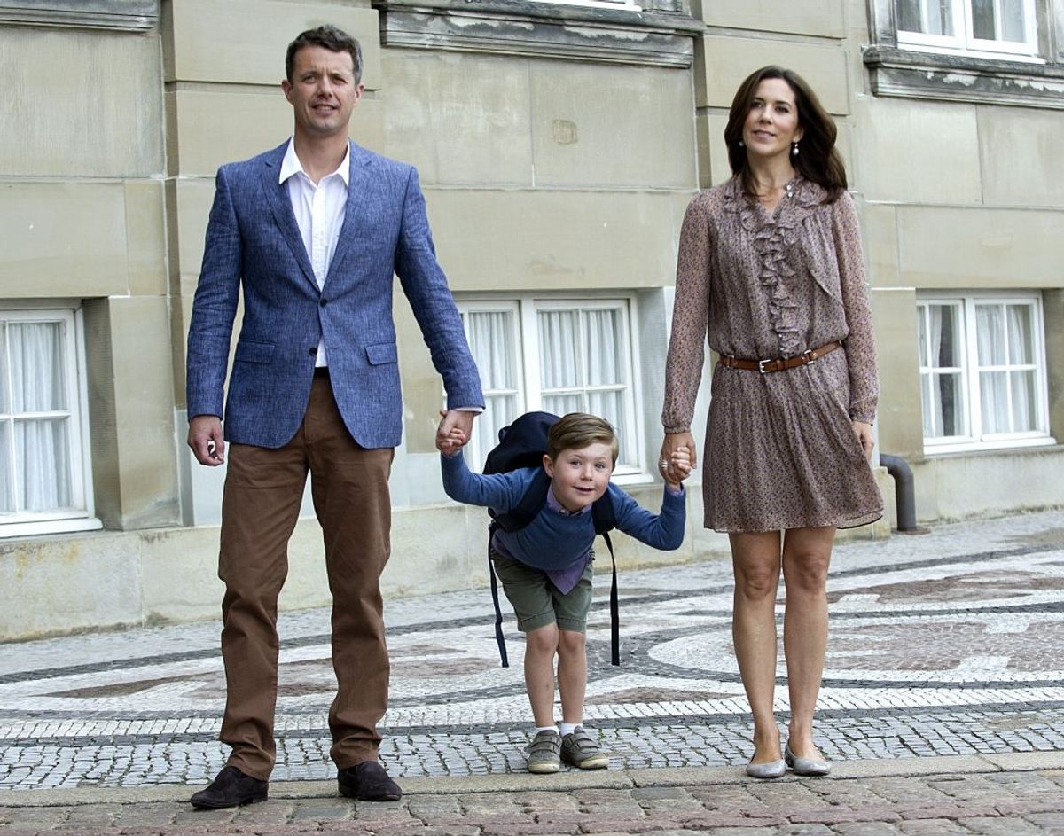 Prins Christian startede på Tranegårdsskolen i Hellerup i 2011. Foto: Scanpix