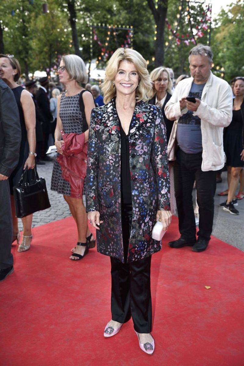 Kronprinsesse Mary og prinsesse Benedikte til premiere på New York City Ballet i Tivolis Koncertsal i København. Her er det den amerikanske ambassadør Carla Sands, onsdag den 15. august 2018.. (Foto: Tariq Mikkel Khan/Ritzau Scanpix)