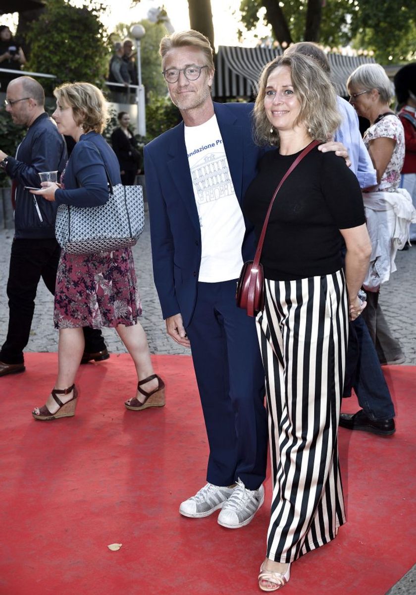 Kronprinsesse Mary og prinsesse Benedikte til premiere på New York City Ballet i Tivolis Koncertsal i København. Her er det balletmester Nikolaj Hübbe med ledsager, onsdag den 15. august 2018.. (Foto: Tariq Mikkel Khan/Ritzau Scanpix)