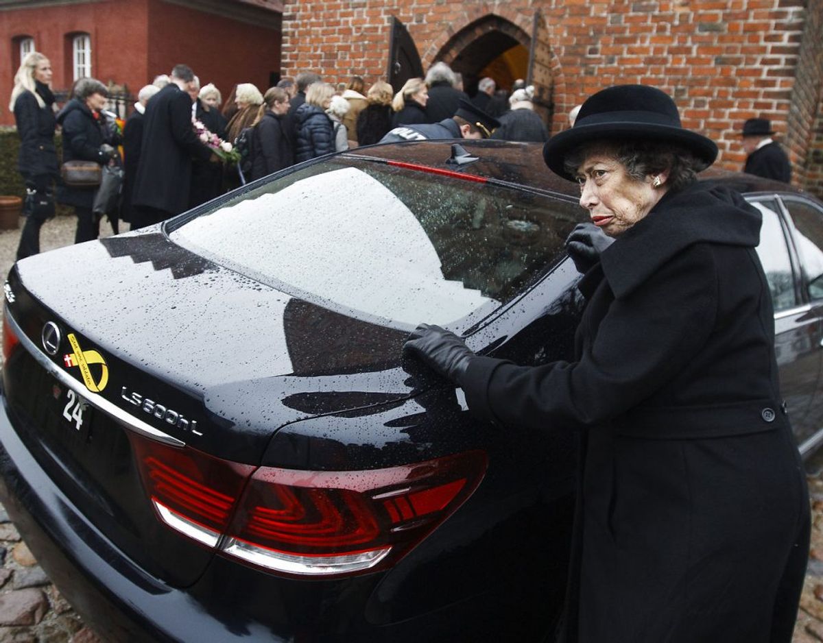 Prinsesse Elisabeth ankommer til en begravelse tilbage i 2014. Arkivfoto: Scanpix
