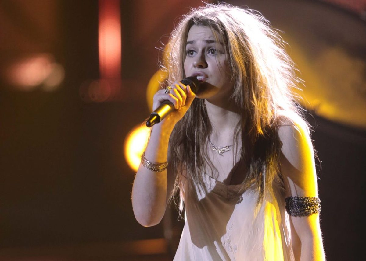 2013: For tredje gang kunne Danmark fejre sejren i Eurovision Song Contest. Dette år var det Emmelie de Forest, der vandt med “Only teardrops”. Foto: Bjarne Bergius Hermansen/DR (Arkivfoto)
