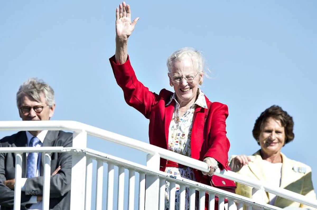 Dronning Margrethe var i 2016 på sommertogt, hvor hun blandt andet besøgte Langeland. Foto: Henning Bagger/Scanpix (Arkivfoto)