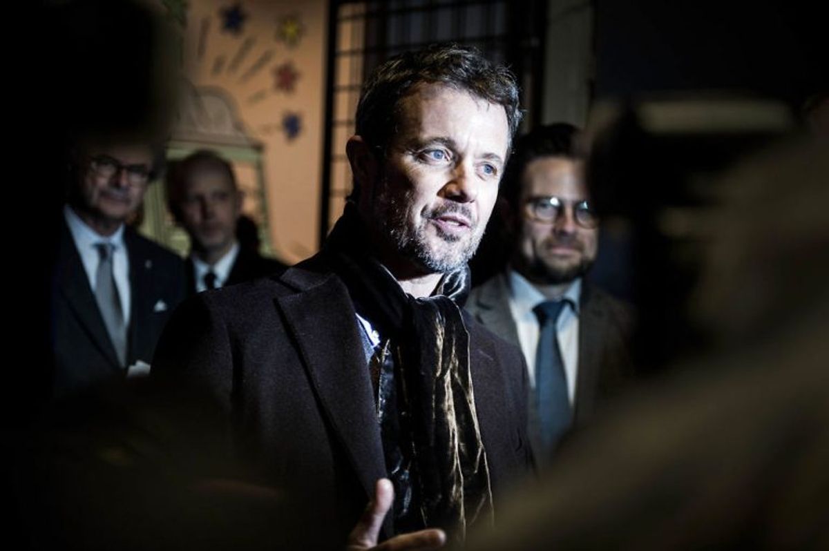 Kronprins Frederik overværede åbningen af udstillingen om kunstneren Hergé. Foto: Tim Kildeborg Jensen/Scanpix.