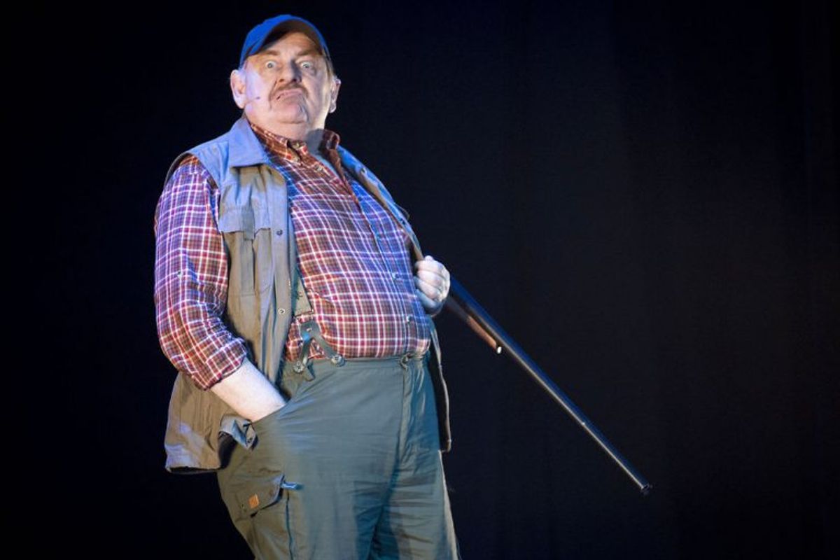 Ole Thestrup i forestillingen Blinkende lygter. Foto: Johan Gadegaard/Scanpix (Arkivfoto)