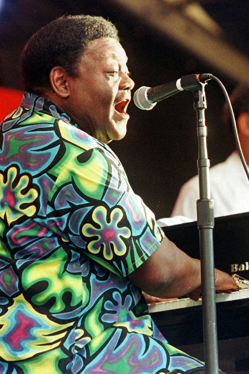 Fats Domino under en koncert i 1999. Arkivfoto: Lee Celano/Scanpix