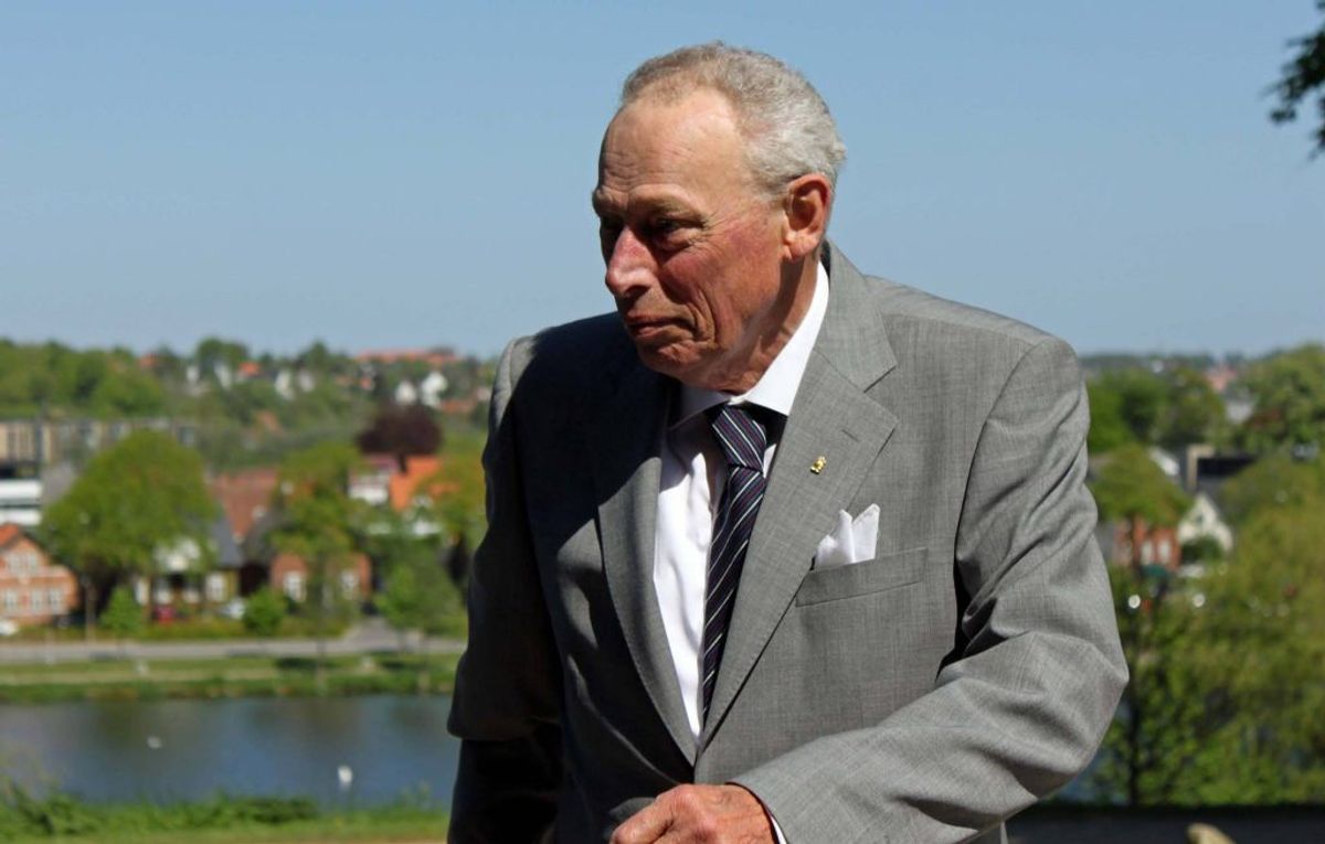 Grev Ingolf har i en periode haft helvedesild. Nu er han frisk igen. KLIK VIDERE OG SE BLILLEDET FRA JULEMÆRKEHJEMMET. Foto: Elo Christoffersen (Arkivfoto)