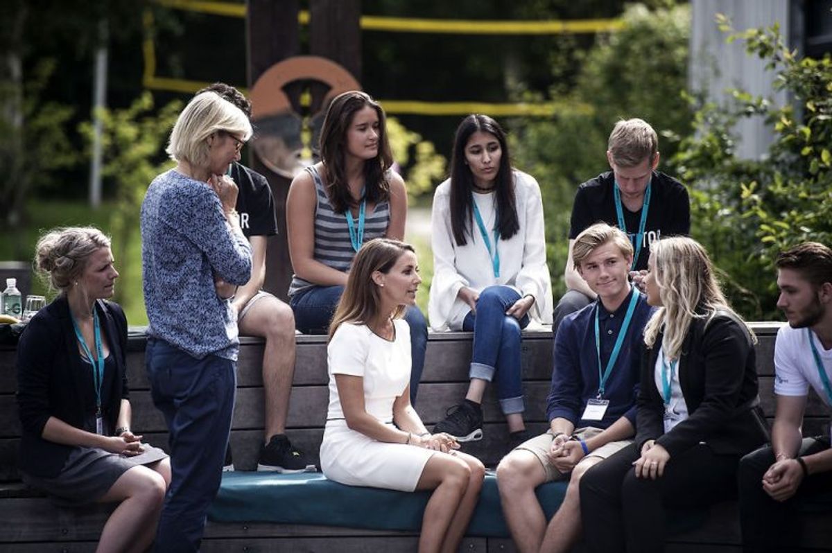 Prinsesse Marie mødte 2. august nogle af Danmarks unge talenter på Akademiet for talentfulde unge. Foto: Sarah Christine Nørgaard/Scanpix (Arkivfoto)
