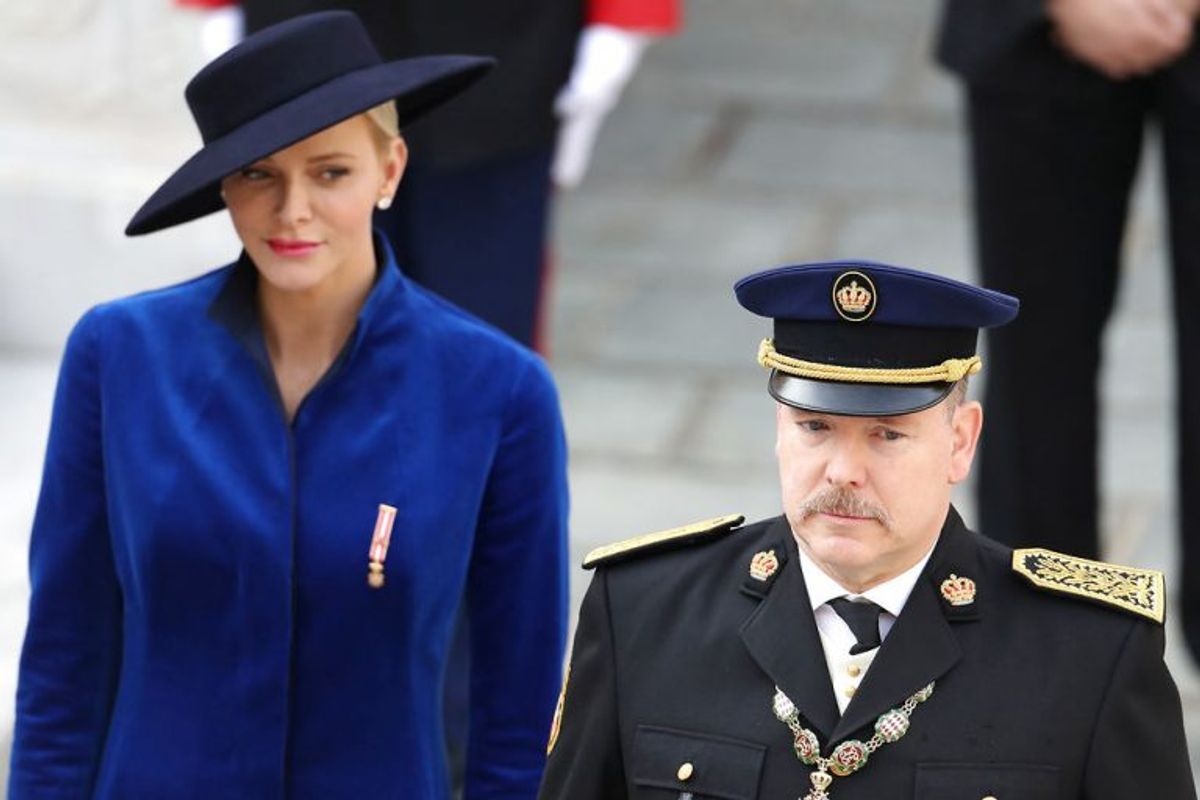 Royal darling runder skarpt hjørne – det er fyrstinde Charlene af Monaco, der her ses sammen med sin mand, fyrst Albert. Arkivfoto: Valery Hache/Scanpix