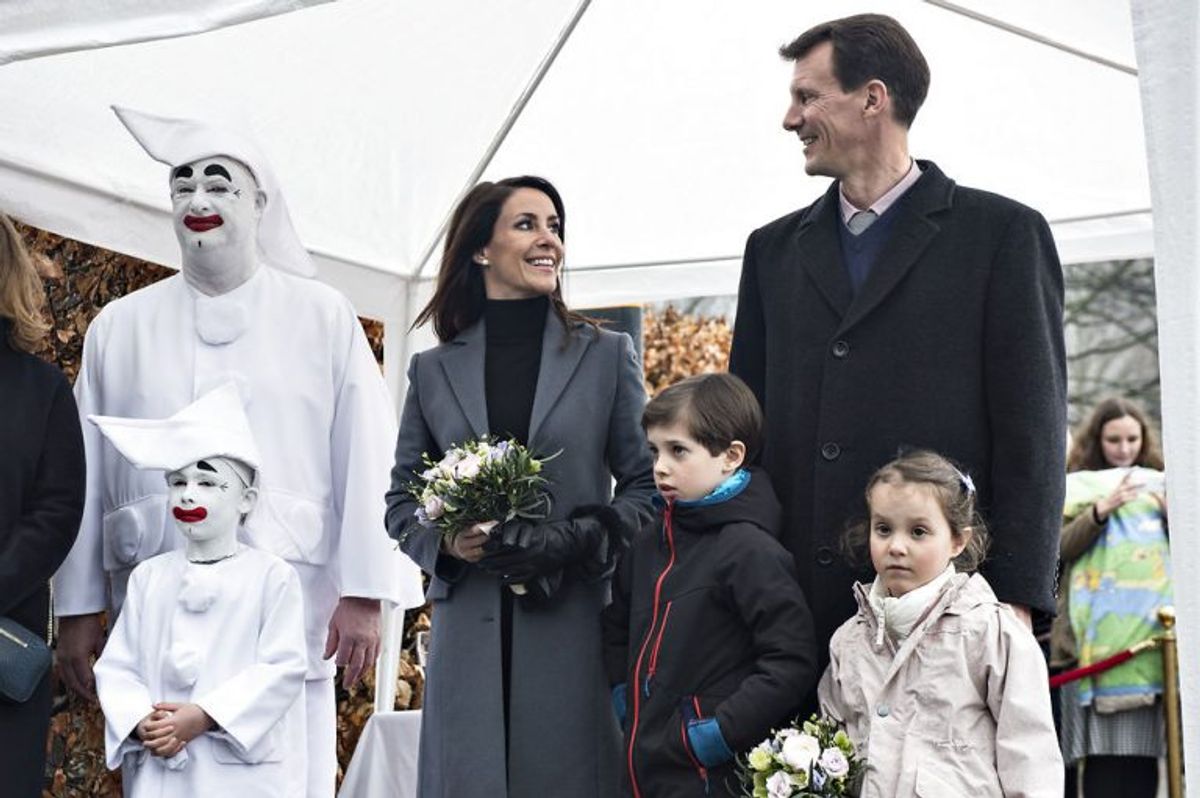 Prins Joachim, prinsesse Marie, prinsesse Athena og prins Henrik var med ved åbningen af Bakken i marts 2017. Foto: Ida Guldbæk Arentsen/Scanpix (Arkivfoto)
