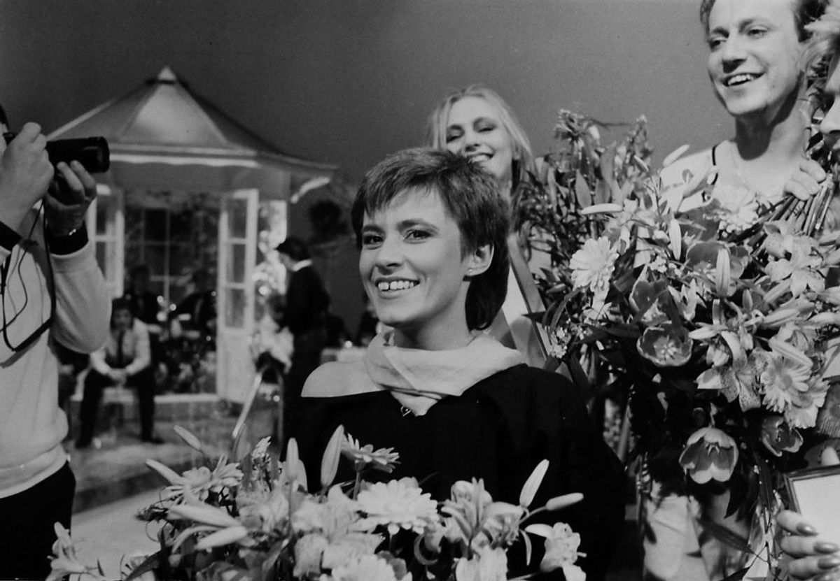 Kirsten & Søren vandt i 1984 med “Det’ lige det”. Foto: DR (Arkivfoto)