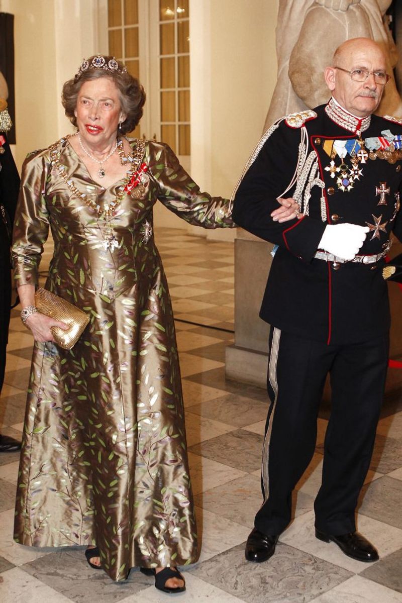 Prinsesse Elisabeth ankommer her til gallataffel på Christiansborg Slot søndag den 15. januar 2012 i anledning af Dronning Margrethes 40 års regentjubilæum. Arkivfoto: Scanpix