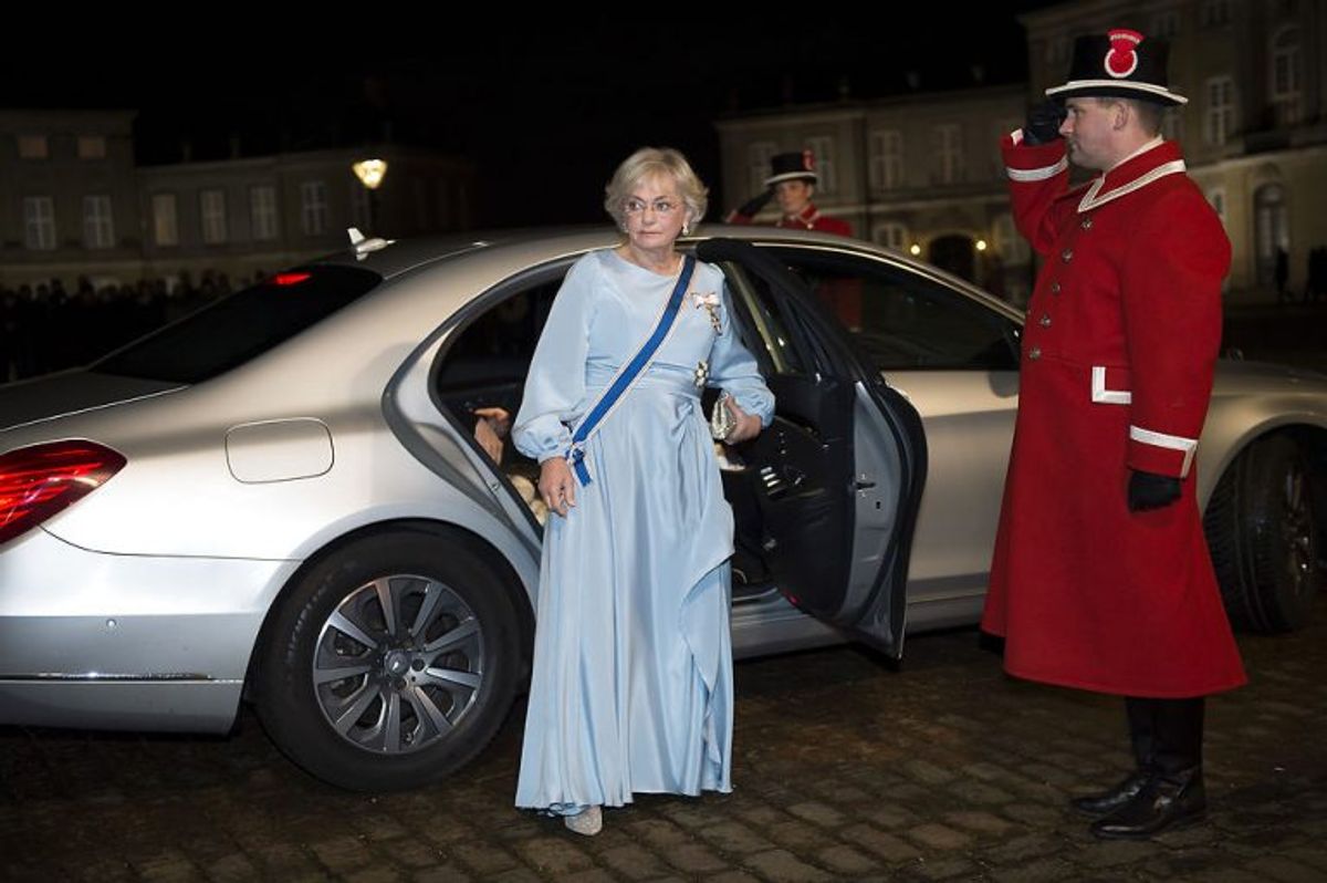 Folketingets formand Pia Kjærsgaard ankommer til nytårskur og -taffel i Christian VII’s Palæ mandag 1. januar 2018. Foto: Keld Navntoft/Scanpix