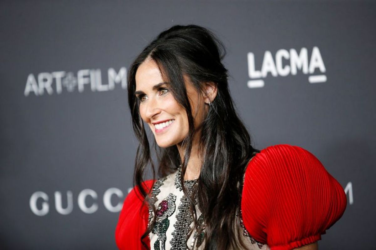 Skeuspiller Demi Moore er muligvis der, at døtrene har hentet de fleste gener. Arkivfoto: Danny Moloshok/Scanpix