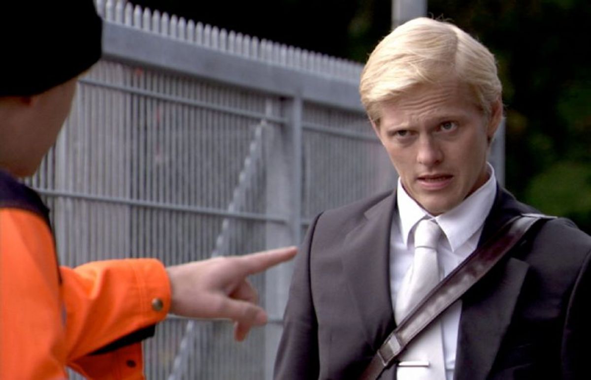 Thure Lindhardt huskes også for sin rolle i filmen “Blå mænd”, hvor han blandt andet spillede sammen med Mick Øgendahl. Foto: Scanbox Entertainment (Arkivfoto)