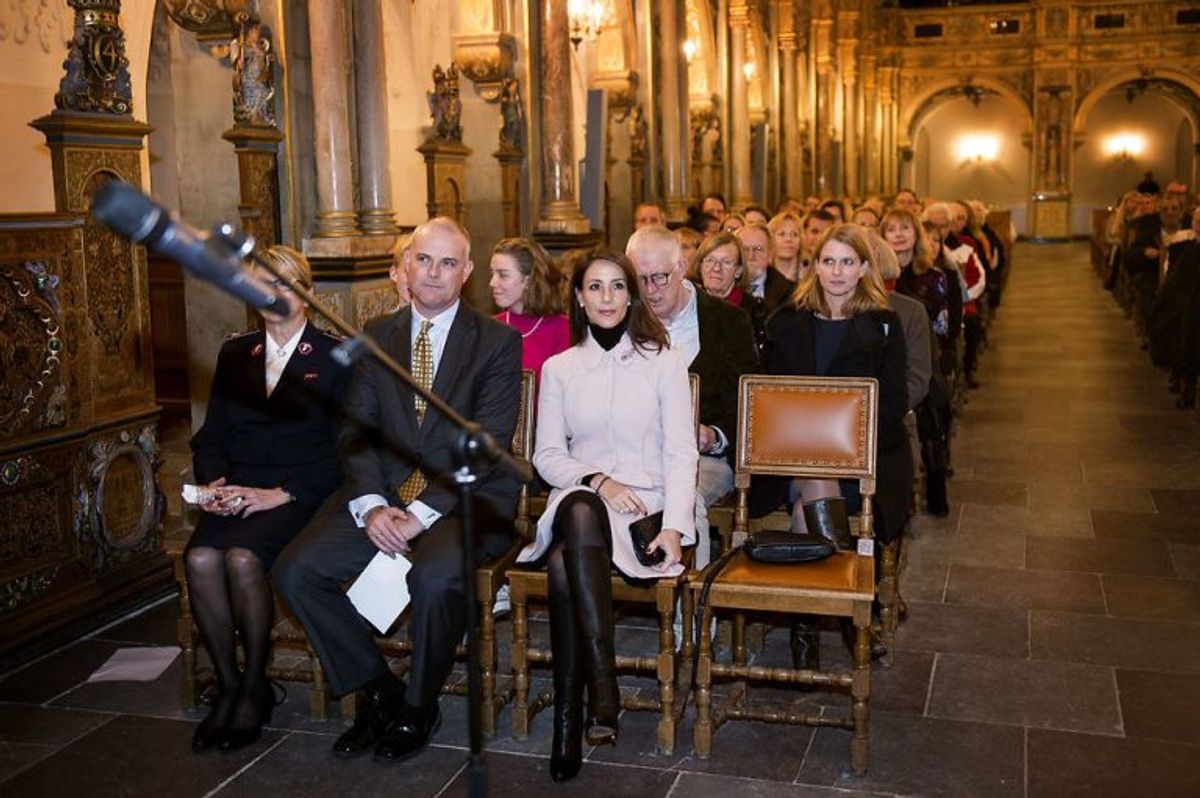 Prinsesse Marie deltog i Folkekirkens Nødhjælps julearrangement i Frederiksborg Slotskirke. Foto: Liselotte Sabroe/Scanpix