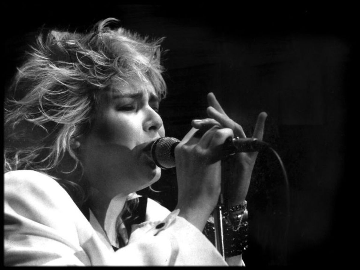 Kim Wilde i Falkonerteatret den 2. april 1985. Foto: TORBEN CHRISTENSEN/Scanpix (Arkivfoto)