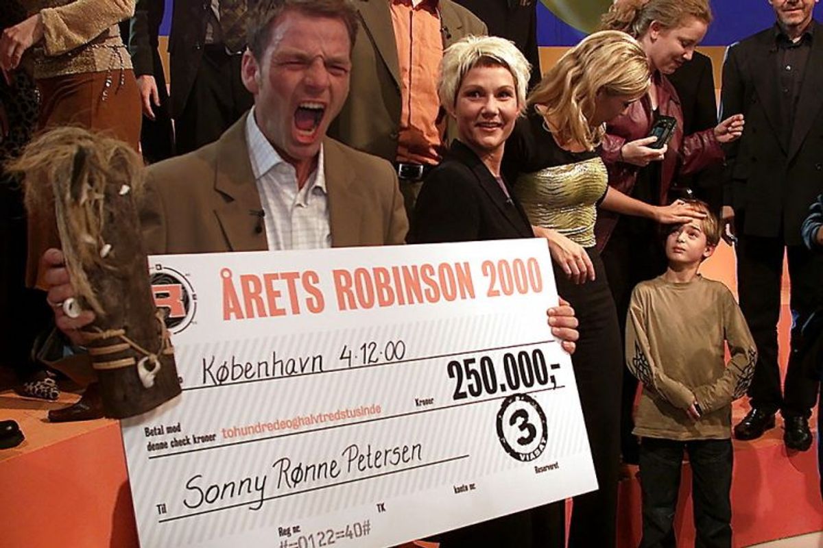 Sonny Rønne Petersen vandt Robinson Ekspeditionen i år 2000. Sonny Rønne Petersen er nok en af de mest kendte Robinson-deltagere gennem tiderne, på grund af sine snilde og usportslige taktik ved blandt andet at bryde de rituelle regler med vilje. Han har blandt andet været tv-vært på TV3 serien Farmen. Foto: Kaspar Wenstrup/Scanpix (Arkivfoto)