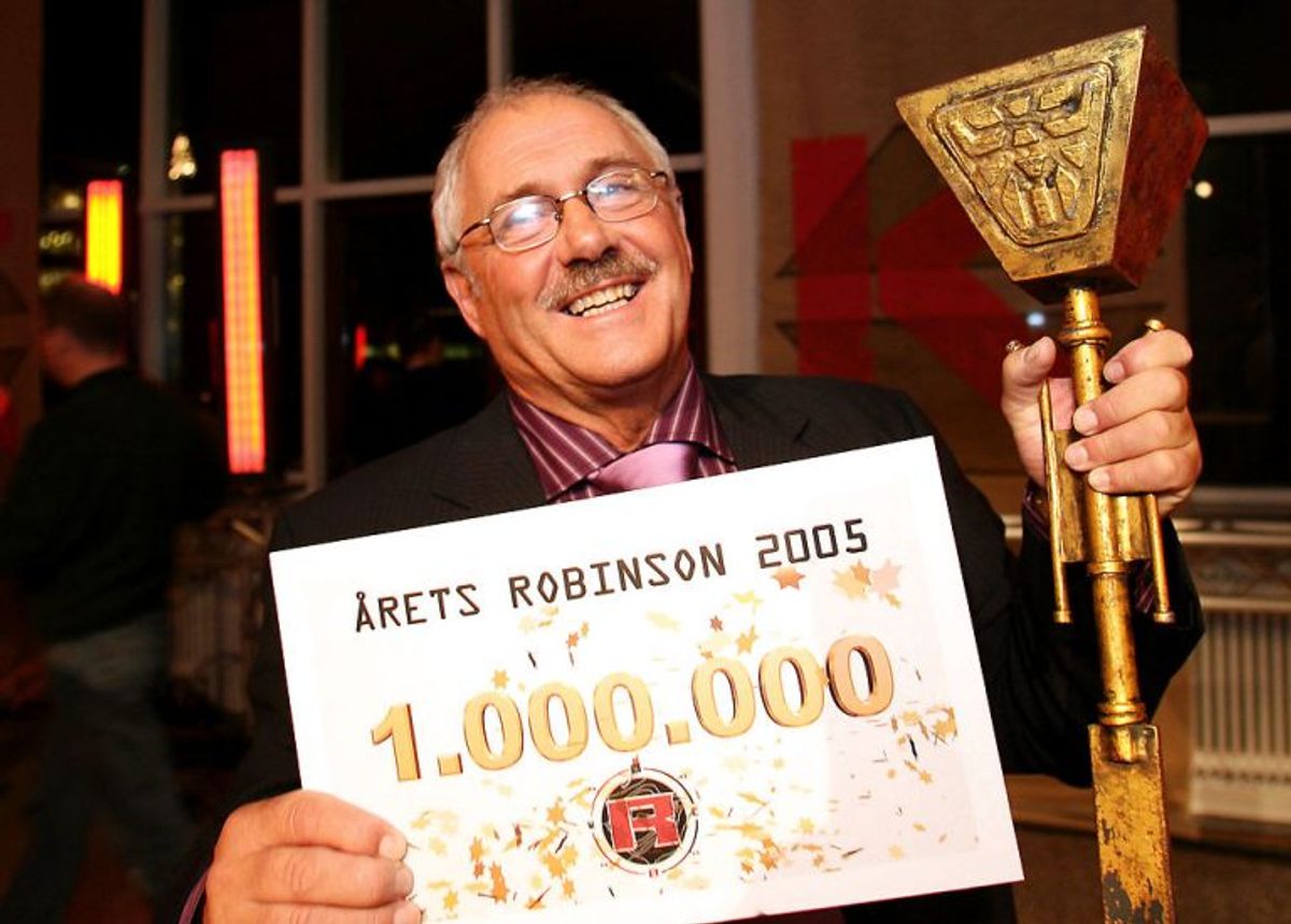 Robinson Ekspeditionen blev i 2005 vundet af Mogens Brandstrup. Han er den ældste vinder af programmet nogensinde. Foto: Mogens Flindt/Scanpix (Arkivfoto)