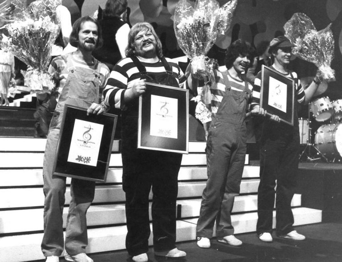 Bamses Venner vinder Dansk Melodi Grand Prix 1980. Foto: Bent K Rasmussen/Scanpix (Arkivfoto)