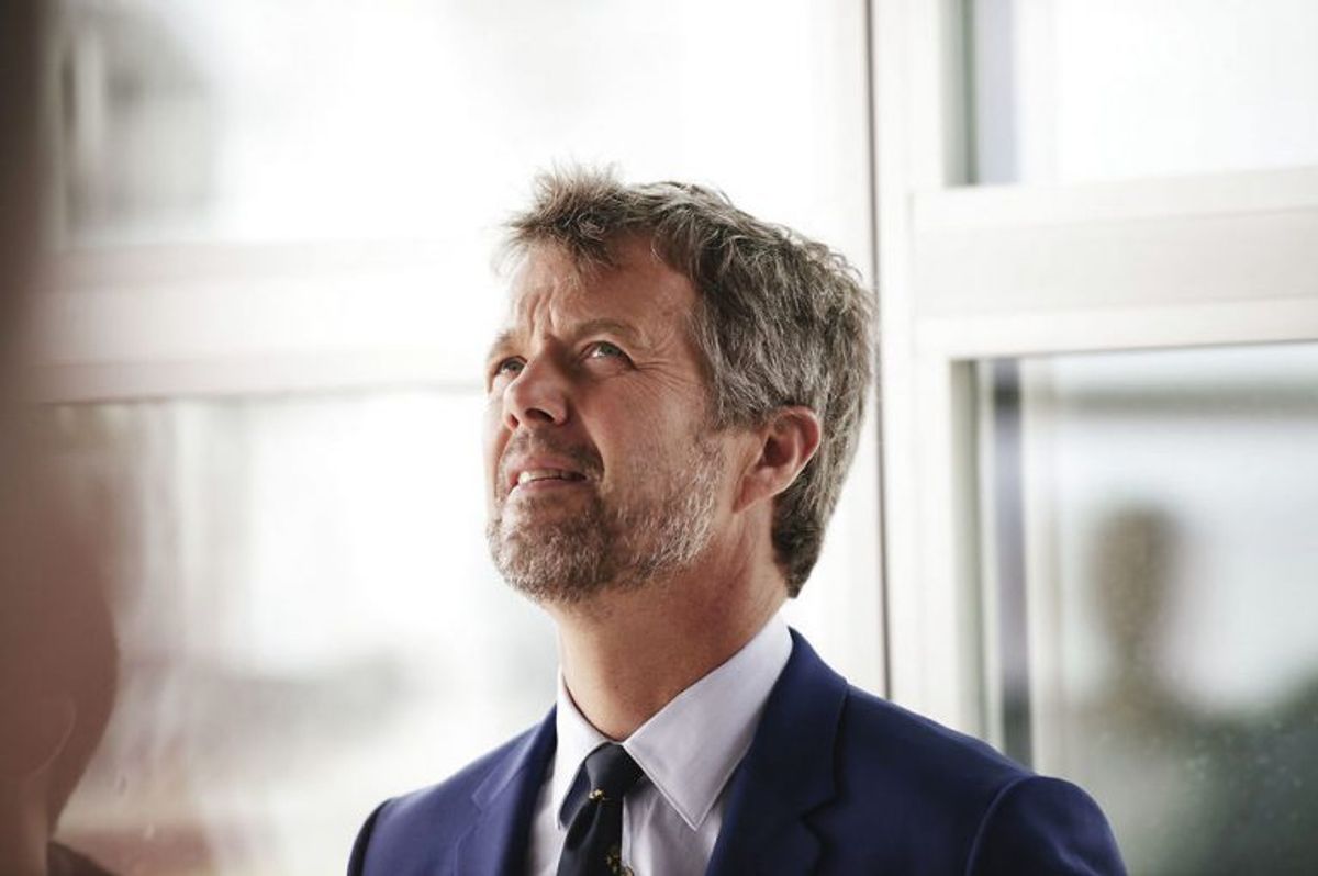 Kronprins Frederik deltog i rejsegilde på Aarhus Internationale Sejlsportscenter på Aarhus havn. Foto: Asbjørn Sand/Scanpix