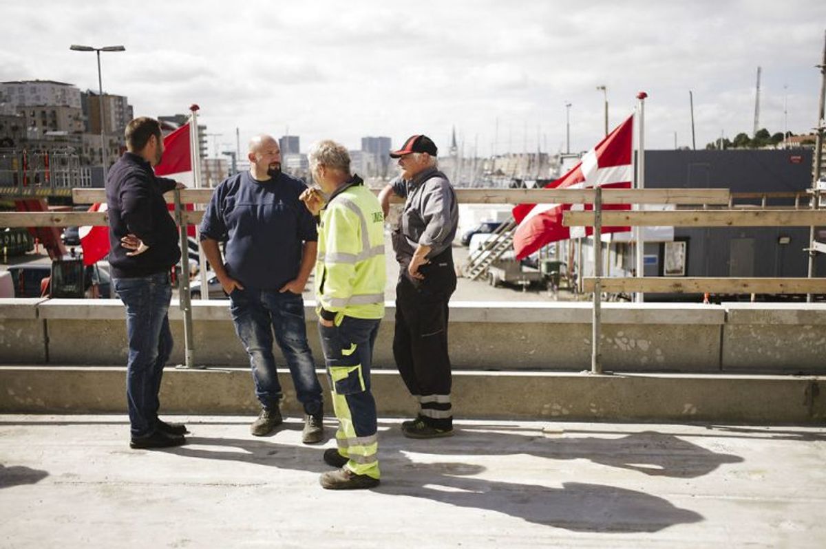 Kronprins Frederik deltog i rejsegilde på Aarhus Internationale Sejlsportscenter på Aarhus havn. Foto: Asbjørn Sand/Scanpix