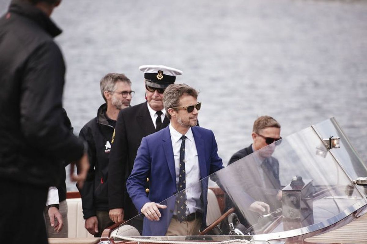 Kronprins Frederik deltog i rejsegilde på Aarhus Internationale Sejlsportscenter på Aarhus Havn. Foto: Asbjørn Sand/Scanpix