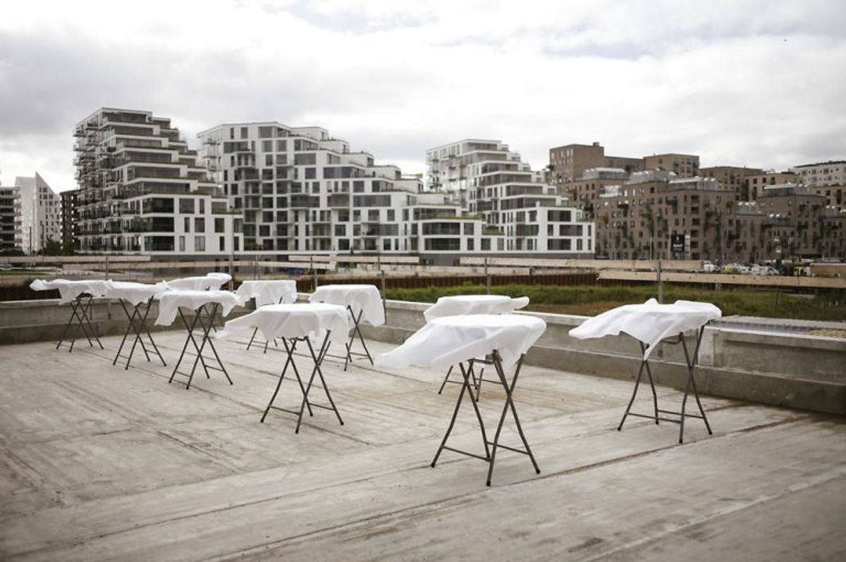 Kronprins Frederik deltog i rejsegilde på Aarhus Internationale Sejlsportscenter på Aarhus Havn. Foto: Asbjørn Sand/Scanpix