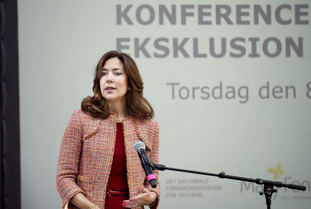 Kronprinsesse Mary åbner konference om social eksklusion. Foto: Liselotte Sabroe/Scanpix