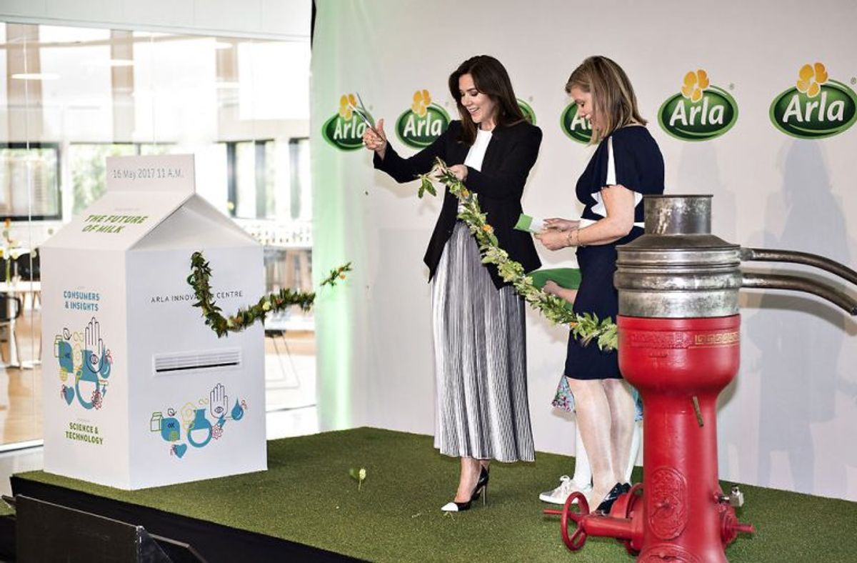 Mary klippede snoren til det nye innovationscenter. KLIK VIDERE OG SE FLERE BILLEDER. Foto: Henning Bagger/Scanpix.