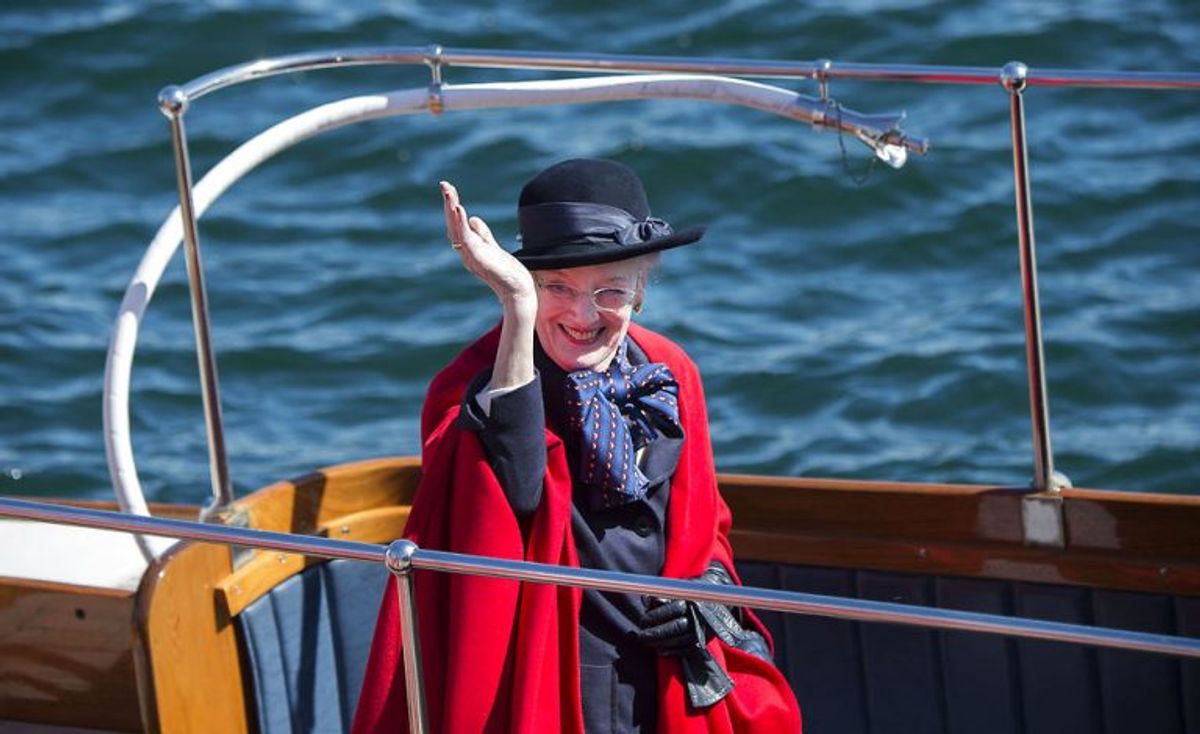 Onsdag gik dronning Margrethe om bord på Kongeskibet Dannebrog for første gang i år. Foto: Keld Navntoft/Scanpix