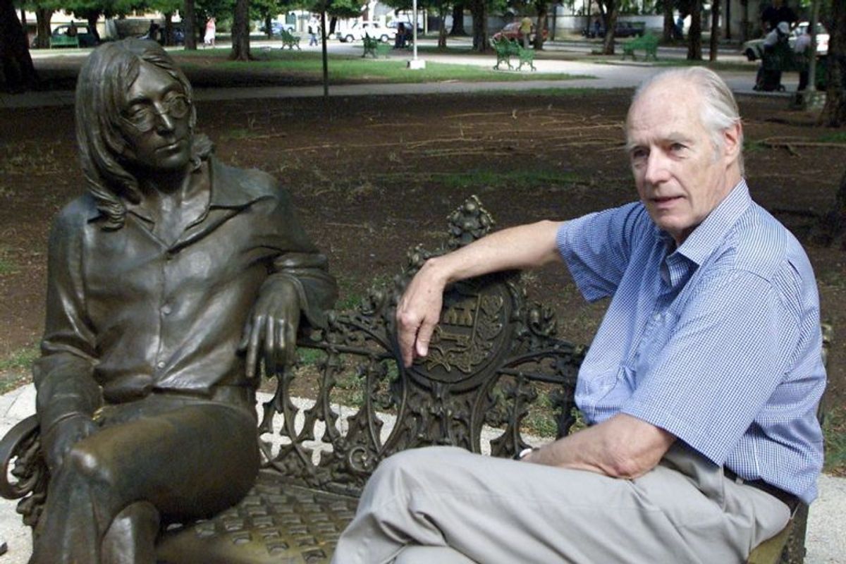 Den engelske musikproducer George Martin døde den 8. marts 2016. Han var mest kendt for at have produceret stort set alle plader for The Beatles. Hans betydning for gruppens musik var så stor, at han ofte blev kaldt “den 5. Beatle”. Arkivfoto: Rafael Perez/Scanpix.